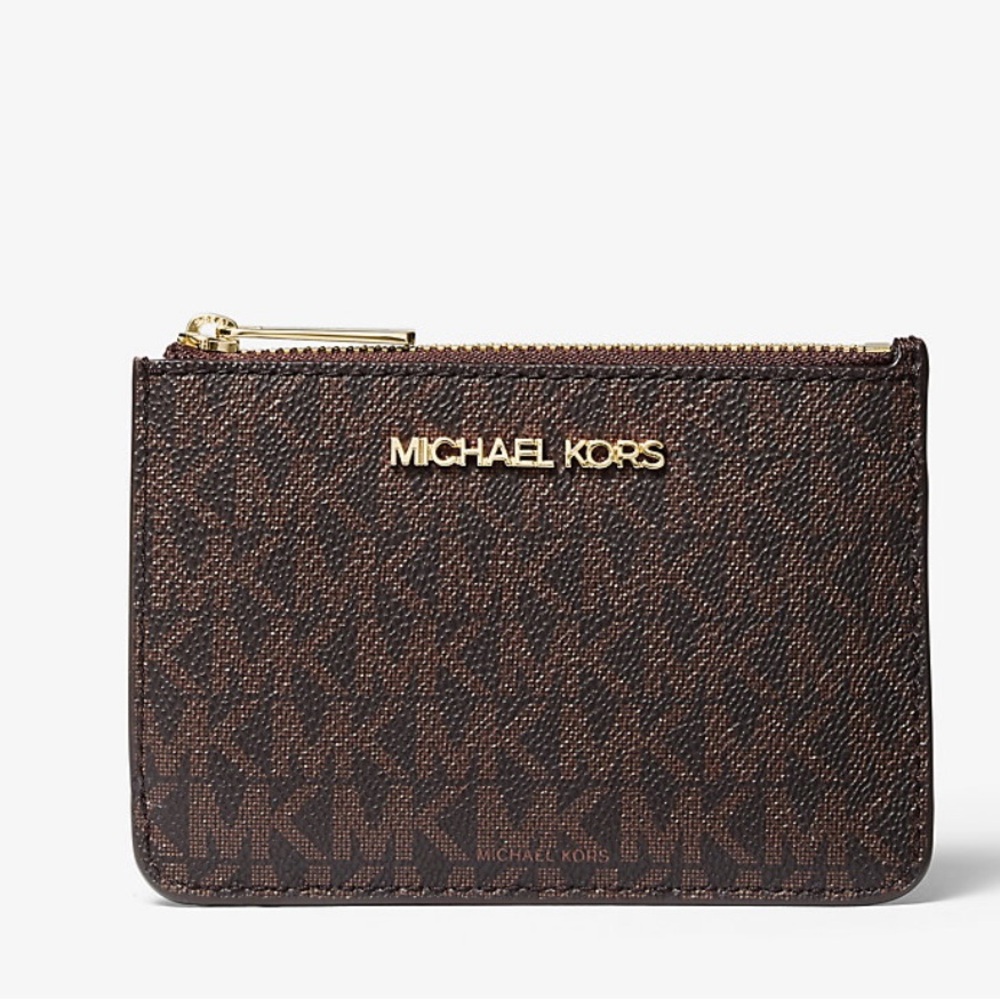 Michael Kors Brown Monogram Pouch